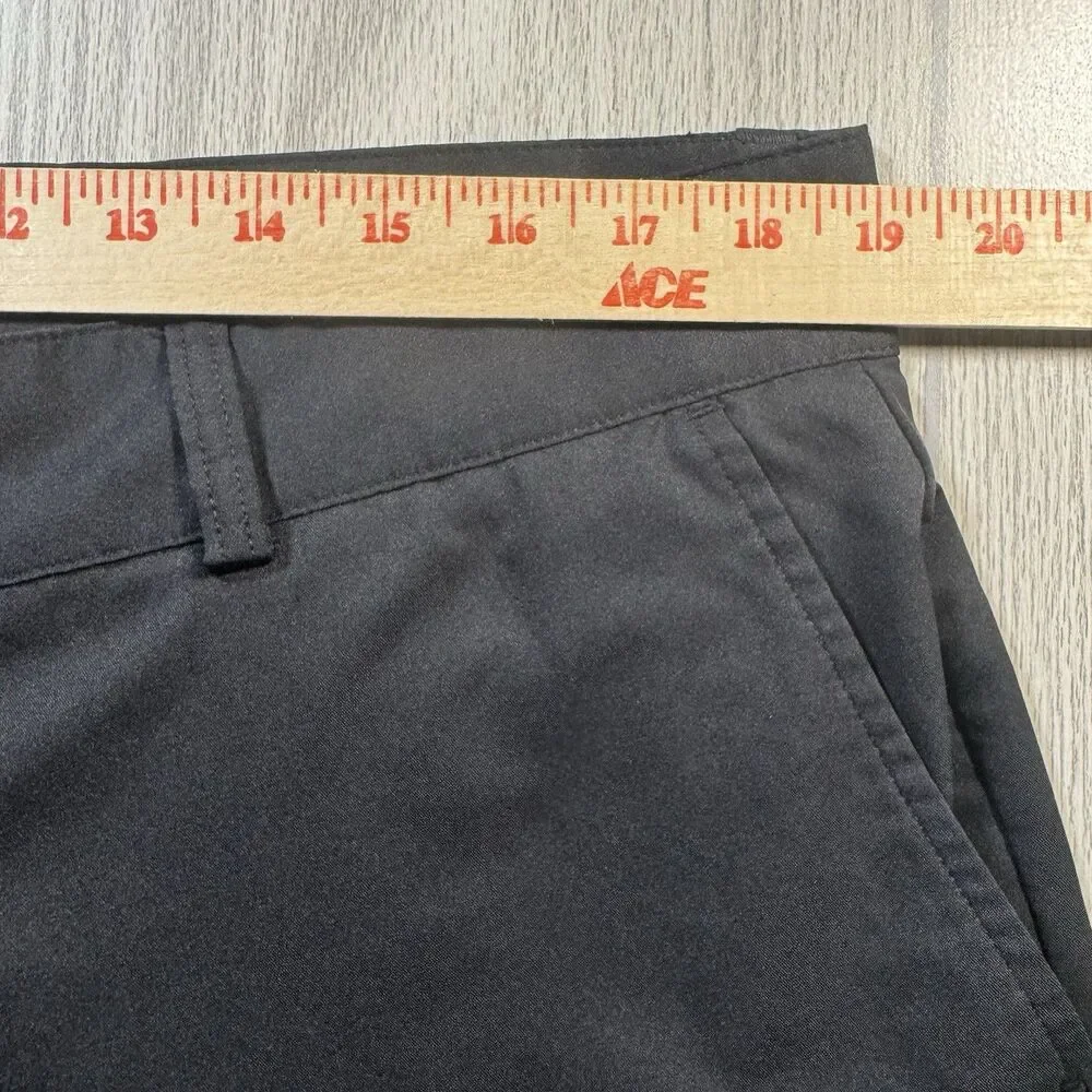 Adidas Climalite Golf Shorts Mens 38x9.5 Black Performance Logo Moisture Wicking